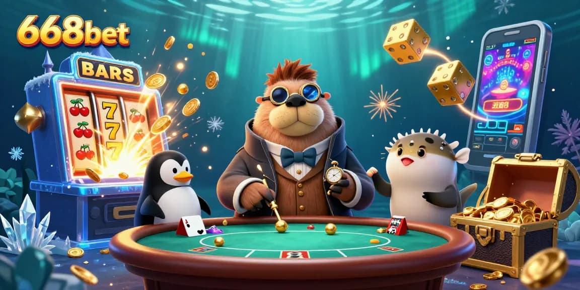 Join the jolly walrus at 668bet for thrilling underwater poker action amidst big wins.