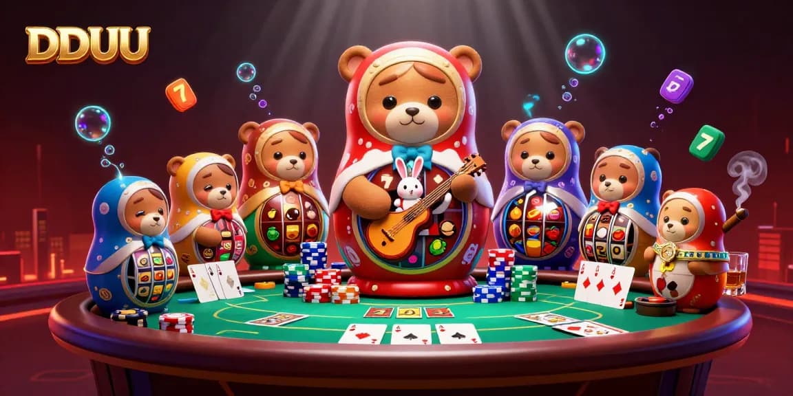 Engage with DDUU's vibrant slot experience featuring creative characters and immersive gaming elements.