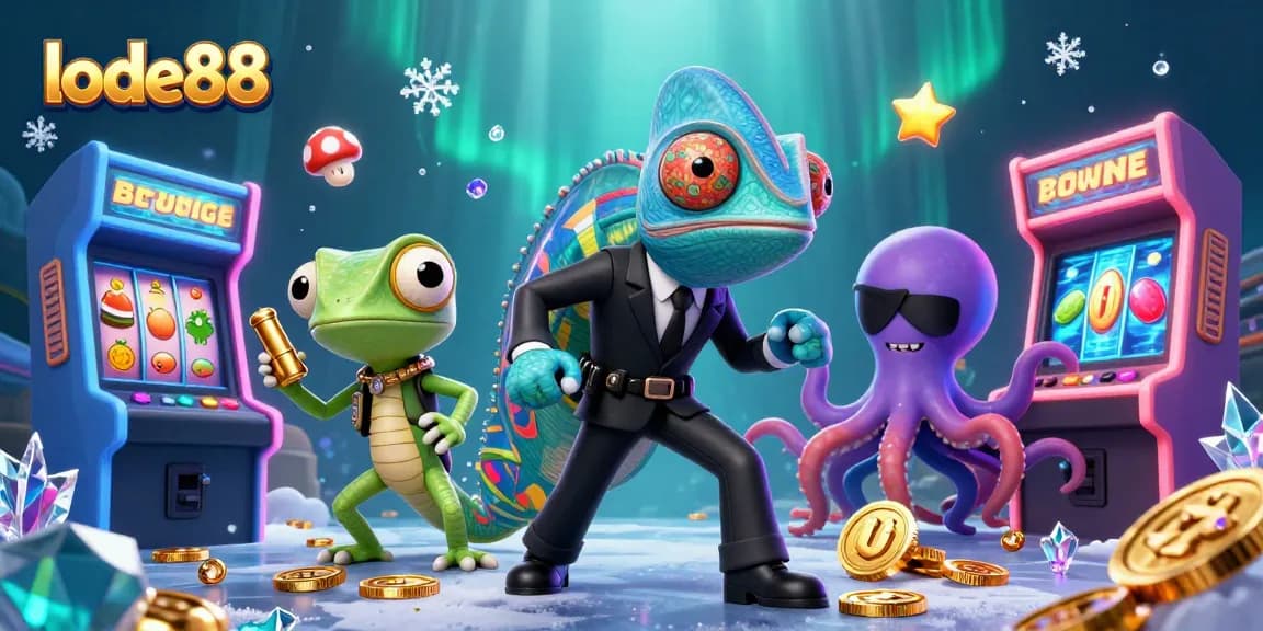 Engage in thrilling gameplay with lode88's cartoon casino adventure featuring vibrant characters.