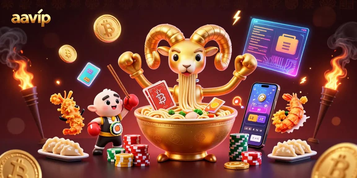 aavip fortune awaits with a vibrant 3D casino scene featuring animated characters and cryptocurrency elements