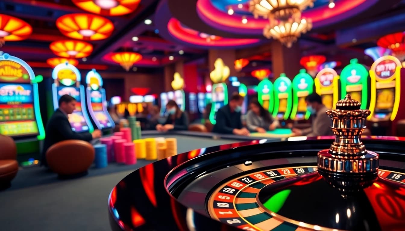 Meilleurs bonus casino avec des joueurs autour d'une table de roulette animée