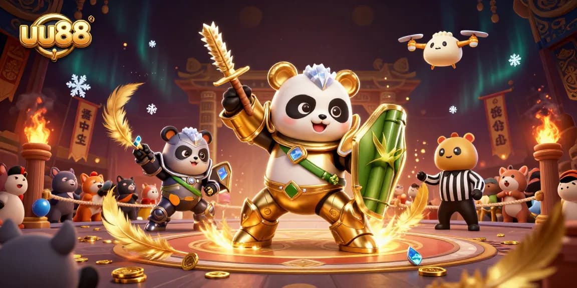 Experience thrilling gaming at uu88 with advanced mech-suit characters in a dynamic casino arena.