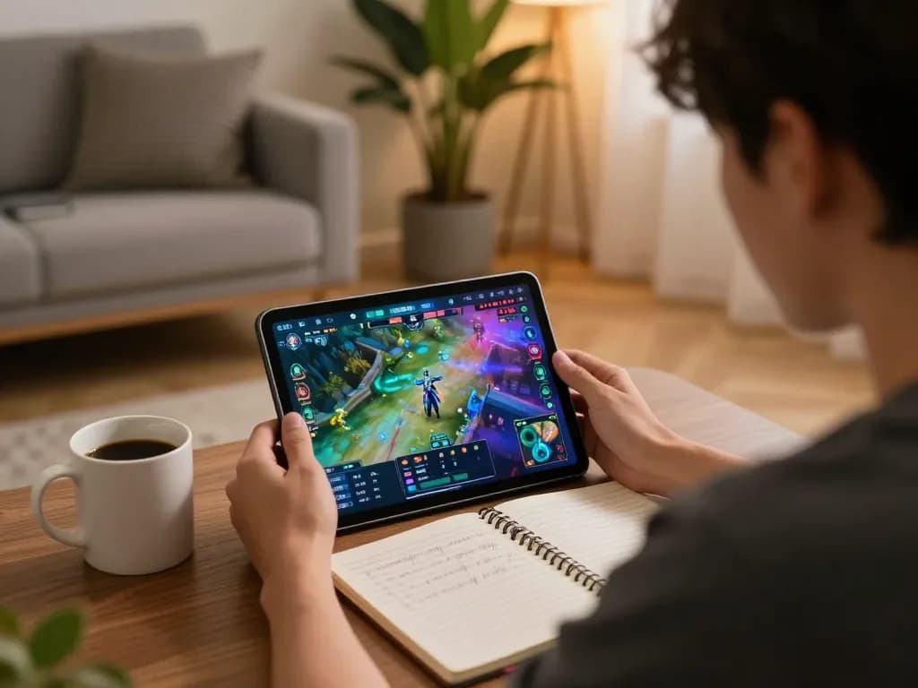 Player immersed in MK8 gaming strategy while enjoying a cozy home atmosphere