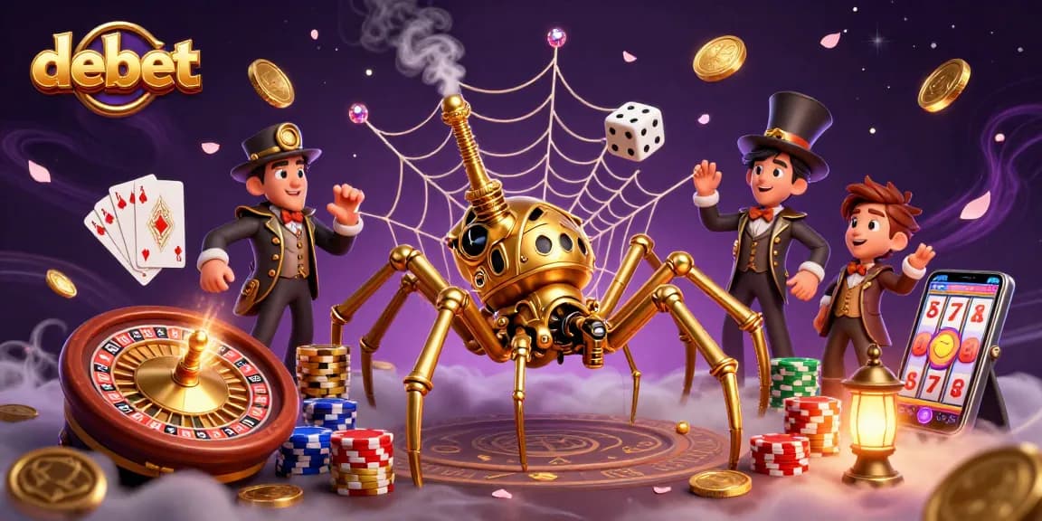 Experience debet with luck and fortune in this dynamic casino-themed 3D illustration.