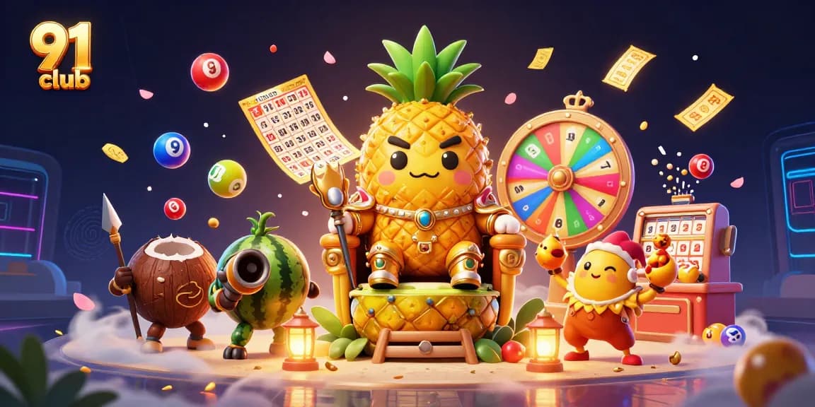 Experience dynamic gaming with the 91 club characters in action at the vibrant casino.