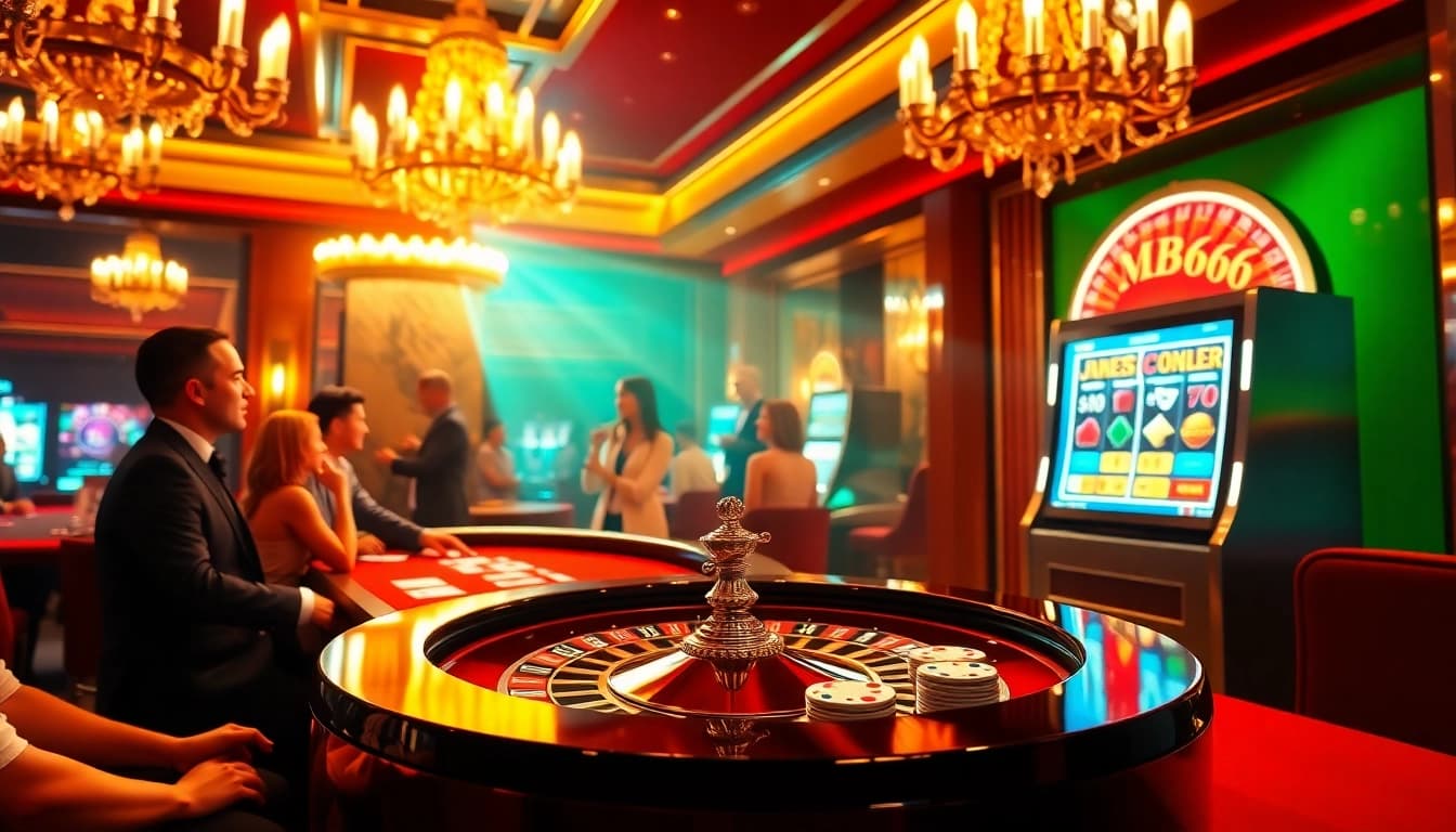 Experience high-stakes action at MB66 casino with vibrant tables and thrilling games.