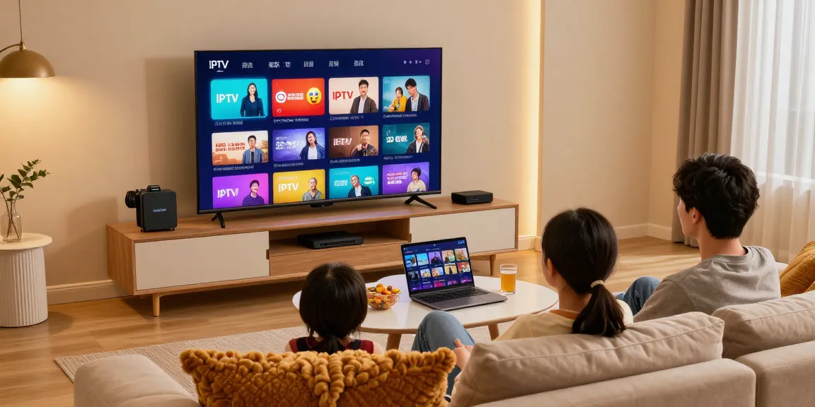 Aproveite o melhor do IPTV com a melhor experiência familiar no melhorbraziliptv, assistindo a canais diversos em uma sala de estar aconchegante.