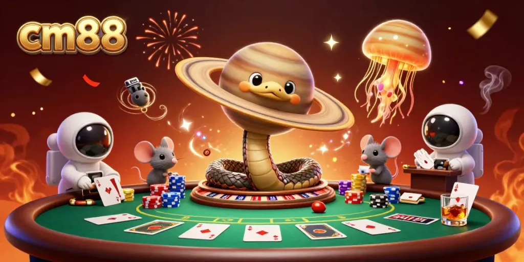 Experience the thrilling universe of cm88 as astronaut mice bet on a cosmic roulette wheel.