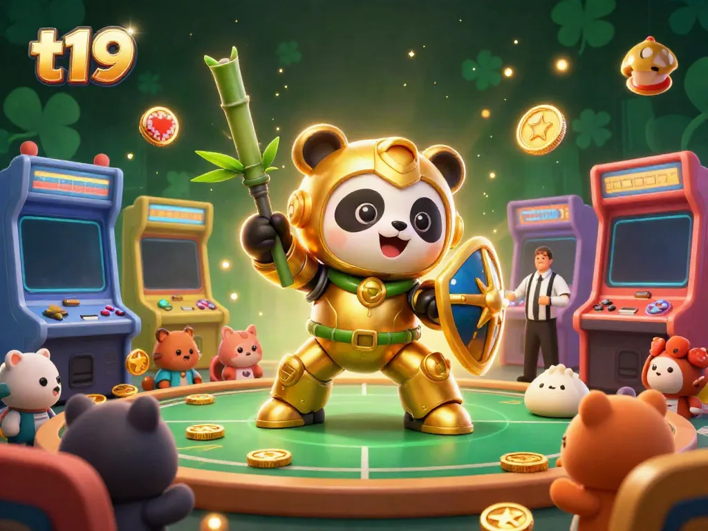 Experience the thrill of t19 with vibrant 3D casino and gaming elements in an exciting arena.