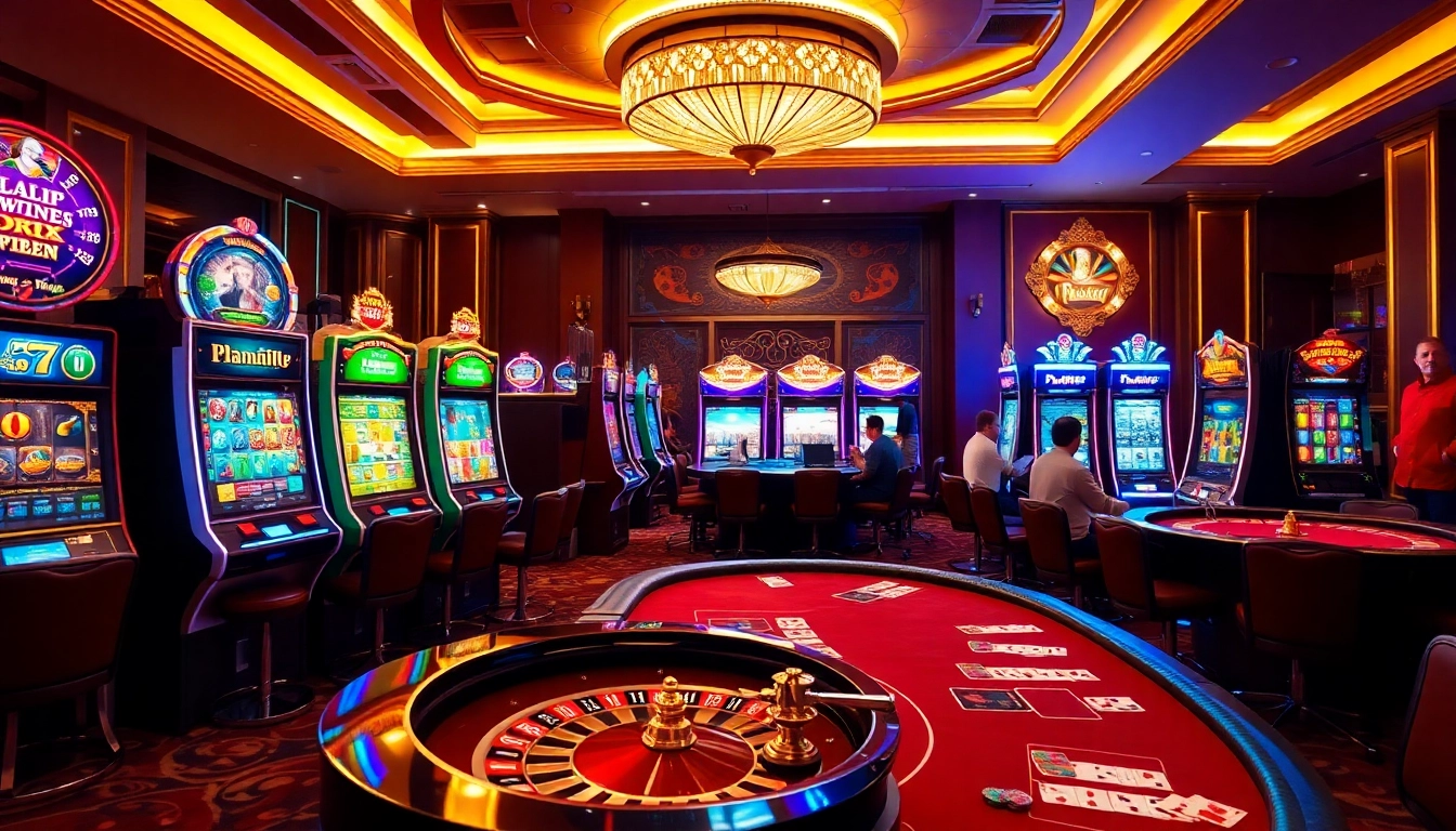 Experience thrill and excitement at https://dw8.br.com/, with vibrant casino elements showcasing slot machines and poker tables.