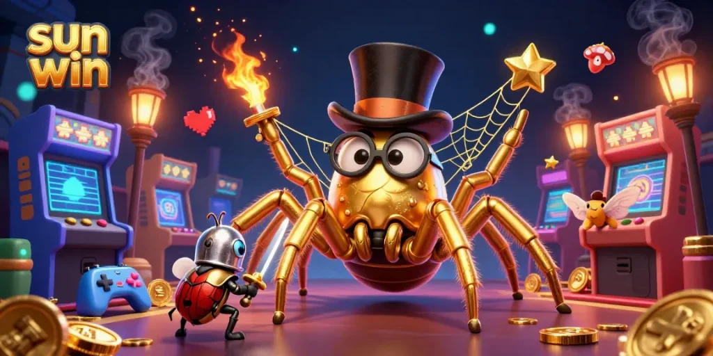 Experience thrilling games at sun win with colorful characters and vibrant casino scenes.